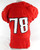 2015 Texas Tech Red Raiders #78 Game Used Red Jersey Football NP Rem 50 655