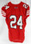 2023 Texas Tech Red Raiders #24 Game Used Red Jersey Throwback Football 46 690