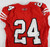 2023 Texas Tech Red Raiders #24 Game Used Red Jersey Throwback Football 46 690