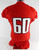 2015 Texas Tech Red Raiders #60 Game Used Red Jersey Football NP Rem 50 668