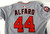 2025 Washington Nationals Jorge Alfaro #44 Game Issued Pos Used Grey Jersey 46 0