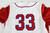 2025 Kansas Jayhawks #33 Game Used White Jersey Buck O'Neil Patch Baseball 46 28