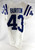 2012 Indianapolis Colts Burton #43 Game Issued Pos Used White Jersey Patch Rem0