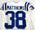 2015 Indianapolis Colts Tray Matthews #38 Game Issued Pos Used White Jersey
