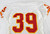 1996 Kansas City Chiefs #39 Game Issued White Jersey 42 027