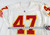 1996 Kansas City Chiefs Mike Senters #47 Game Issued White Jersey 40 029