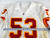 1996 Kansas City Chiefs Young #53 Game Issued White Jersey 48 034