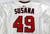 2025 Washington Nationals Jarlin Susana #49 Game Issued White Jersey 50 699
