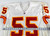 1996 Kansas City Chiefs Troy Dumas #55 Game Issued White Jersey 48 039