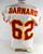 1996 Kansas City Chiefs Tom Barnard #62 Game Issued White Jersey 047