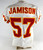 1996 Kansas City Chiefs George Jamison #57 Game Issued White Jersey 042