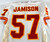 1996 Kansas City Chiefs George Jamison #57 Game Issued White Jersey 042