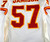 1996 Kansas City Chiefs George Jamison #57 Game Issued White Jersey 042