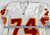 1996 Kansas City Chiefs Trezelle Jenkins #74 Game Issued White Jersey 049