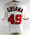 2024 Washington Nationals Jarlin Susana #49 Game Issued White Jersey 50 725