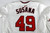 2024 Washington Nationals Jarlin Susana #49 Game Issued White Jersey 50 725