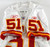 2004 Kansas City Chiefs Scott Fujita #51 Game Issued White Jersey 50 058