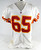 1999 Kansas City Chiefs Jeff Smith #65 Game Issued White Jersey 50 630