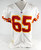 1999 Kansas City Chiefs Jeff Smith #65 Game Issued White Jersey 50 630
