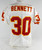 1999 Kansas City Chiefs Donnell Bennett #30 Game Issued White Jersey 44 783