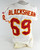 1999 Kansas City Chiefs Jeff Blackshear #69 Game Issued White Jersey 48 628