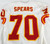 1999 Kansas City Chiefs Marcus Spears #70 Game Issued White Jersey 46 625