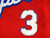 1994-95 Los Angeles Clippers Ford #3 Game Used Red Jersery 44 140