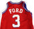 1994-95 Los Angeles Clippers Ford #3 Game Used Red Jersery 44 140