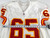 1999 Kansas City Chiefs Jeff Smith #65 Game Issued White Jersey 46 626
