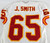 1999 Kansas City Chiefs Jeff Smith #65 Game Issued White Jersey 46 626