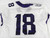 Texas Christian TCU Frogs #18 Game Issued White Jersey Football NP R 46 617