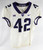 Texas Christian TCU Frogs #42 Game Used White Jersey Football NP R 44 620