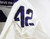 Texas Christian TCU Frogs #42 Game Used White Jersey Football NP R 44 620