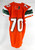 2016 Miami Hurricanes #70 Game Used Orange Jersey Football NP R XL 187