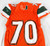 2016 Miami Hurricanes #70 Game Used Orange Jersey Football NP R XL 187