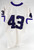 2000s Texas Christian TCU Frogs #43 Game Used White Jersey Football NP R L 622