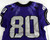 2019-24 Texas Christian TCU Frogs #80 Game Used Purple Jersey Football NP R 42 8