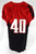 2014 Texas Tech Red Raiders #40 Game Used Red Jersey Football NP R 46 225