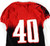 2014 Texas Tech Red Raiders #40 Game Used Red Jersey Football NP R 46 225