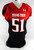 2014 Texas Tech Red Raiders #51 Game Used Red Jersey Football NP R 50 227