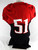 2014 Texas Tech Red Raiders #51 Game Used Red Jersey Football NP R 50 227