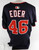 2025 Washington Nationals Jake Eder #46 Game Issued Navy Jersey 48 813