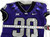 2019-24 Texas Christian TCU Frogs #98 Game Used Purple Jersey Football NP R 42 6