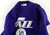 Utah Jazz Howard Eisley #10 Game Used Purple Crewneck Sweatshirt L 077