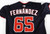 2025 Washington Nationals Julian Fernandez #65 Game Issued P Used Navy Jersey 6