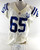 2012 Indianapolis Colts Danous Estenor #65 Game Issued Pos Used White Jersey 30
