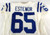 2012 Indianapolis Colts Danous Estenor #65 Game Issued Pos Used White Jersey 30