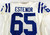 2012 Indianapolis Colts Danous Estenor #65 Game Issued Pos Used White Jersey 30