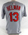 2025 St. Louis Cardinals Michael Helman #13 Game Issued Pos Used Grey Jersey 4
