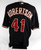 2008 Arizona Diamondbacks Connor Robertson #41 Game Used Black Jersey 10 P 0
